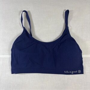 Life Is Good Women’s Ribbed Bralette Padded Size XL